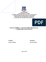 Ensayo Sobre La Transcomplejidad en El Cambio Organizacional