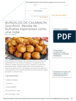 BUÑUELOS DE CALABACÍN (Zucchini) - Receta de Buñuelos Esponjosos Como Una Nube - Cocina