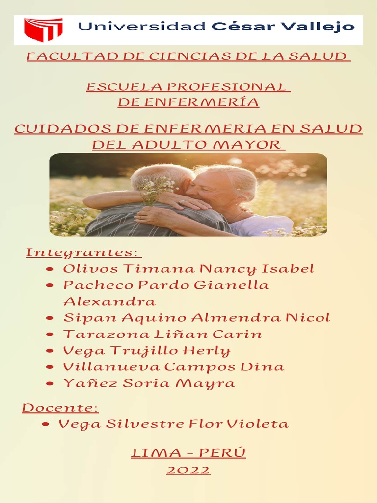Cuidados de Enfermería en Adultos Mayores | PDF | Sistema inmune | Vejez