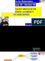 SESIÓN 9 - Materiales Metálicos Ferrosos - Aceros y Fundiciones