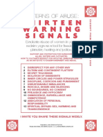 POSTER - Yoni Shakti 2020 Thirteen Warning Signals