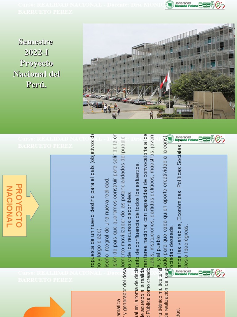 Proyecto Nacional del Perú 2022-I | PDF | Perú | Globalización