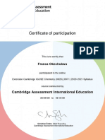 Ext - IGCSE - Chemistry - OTG - Certificate of Participation