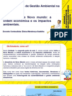 02 - Velho e Novo Mundo - A Ordem Econômica e Os Impactos Ambientais