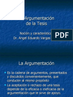 La Argumentación de La Tesis