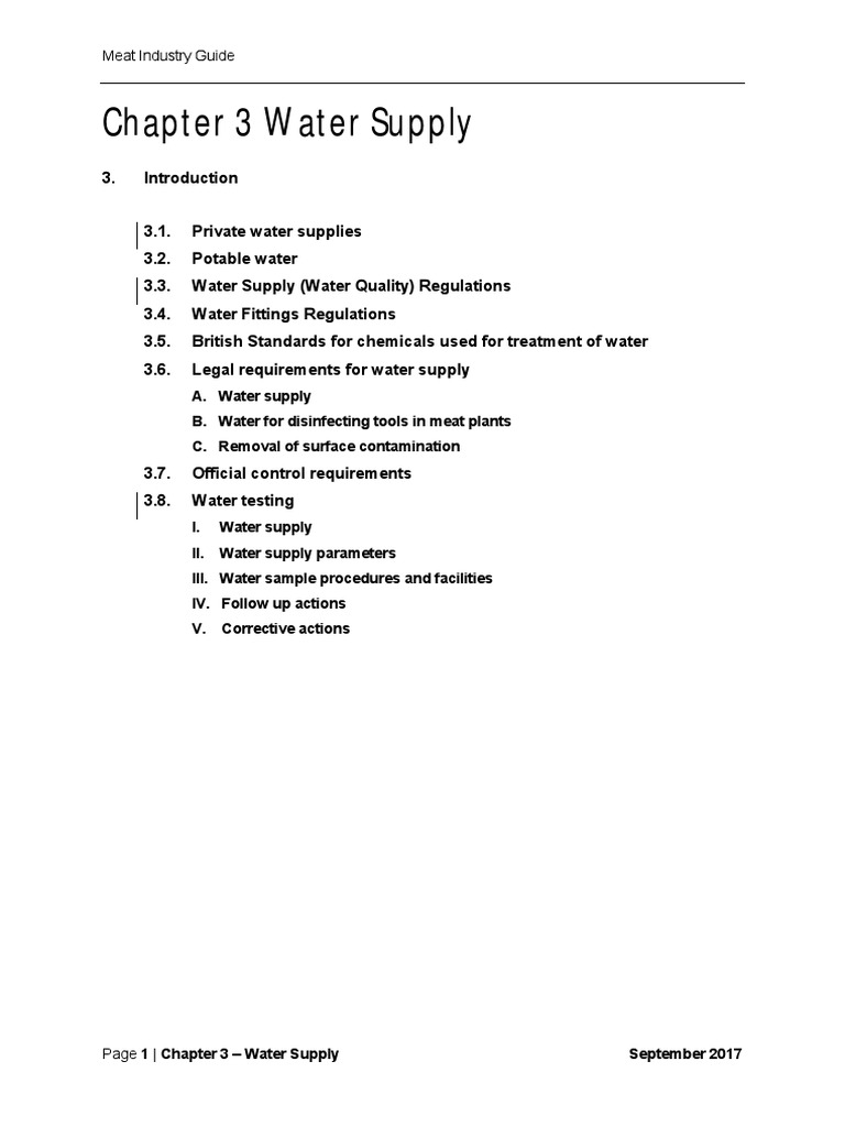 Ensuring Water Safety in the Meat Industry A Comprehensive Guide to