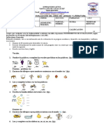 Evaluaciones del primer parcial. Primer quimestre (2)