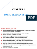 Fdocuments - in Chapter 2 Basic Elements of C
