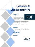 Práctica Sesion 4 y 5 Sobre Poltica de Creditos