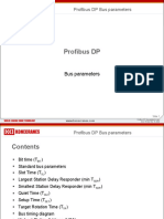 Profibus DP Bus Parameters