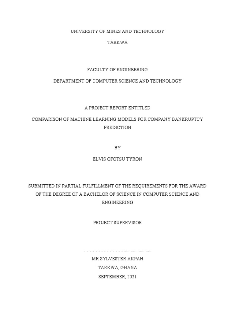 Tyron Final Work PDF Logistic Regression Regression Analysis