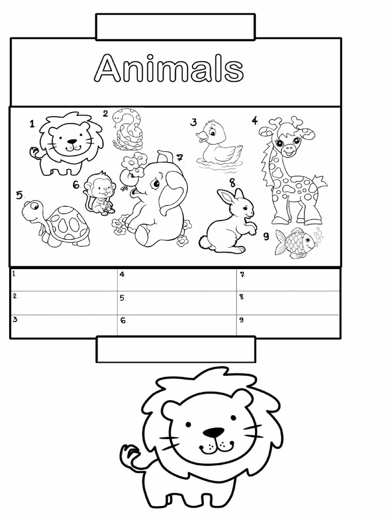 Animals Worksheet | PDF