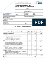 Fiche Évaluation 2022 DIRECTION