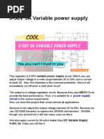 0-50V 3A Variable Power Supply