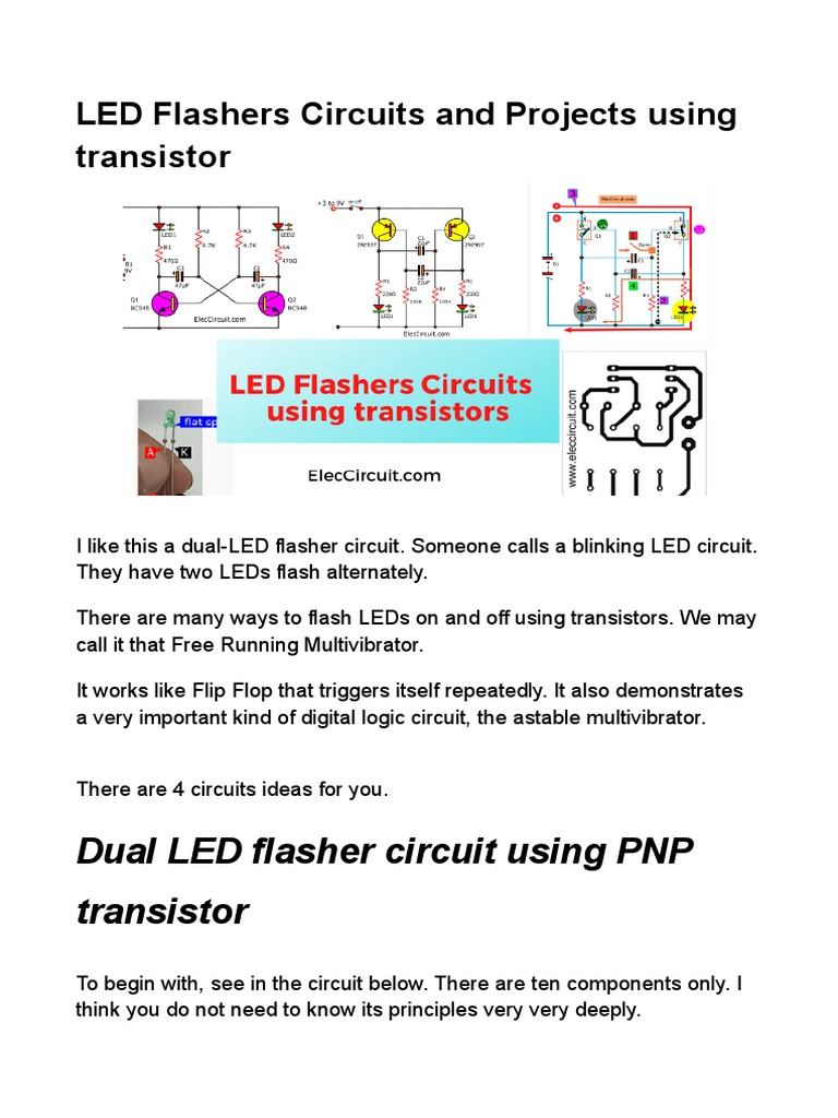 How to Make Double LED Blinker Circuit on PCB : 11 Steps - Instructables