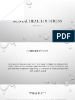 MENTAL HEALTH  STRESS MOD 4 PPT