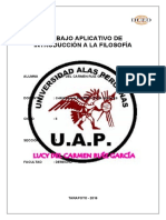 TRABAJO APLICATIVO DE FILOSOFIA- RUIZ GARCIA LUCY- DERECHO- FILOSOFIA