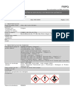 Ficha de informações de segurança de produtos químicos