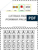 Plantillas de Letras Mayúsculas y Minúsculas