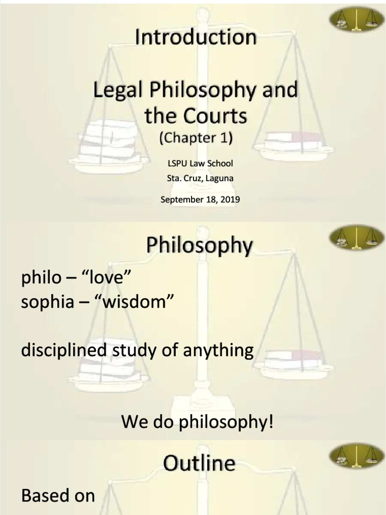 Philosophy of Law: An Introduction | PDF | Theory | Jurisprudence