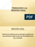 Introduccion A La Medicina Legal