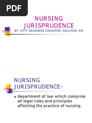 6541925 Nursing Jurisprudence