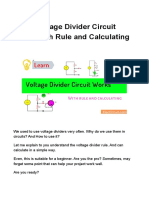 Learn Voltage Divider Circuit Works With Rule and Calculating