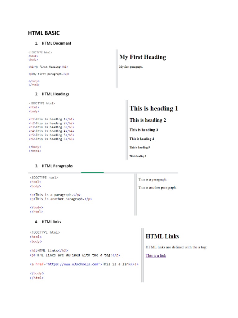 HTML Basic | PDF