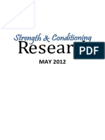 2012 - 5 Sport and Conditioning Research