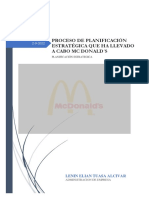McDonald's estrategia de planificación