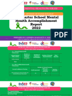 DEPED Sultan Kudarat 2nd Quarter Mental Health Report
