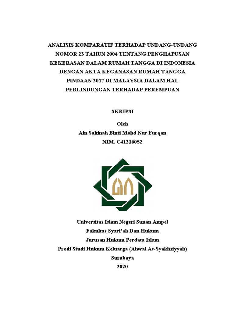 Ain Sakinah Binti Mohd Nur Furqan - C41216052 | PDF