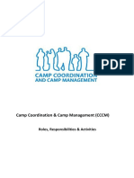 Camp Coordination and Camp Management (CCCM), Roles, Responsibilities, June '13