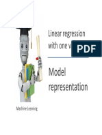 Linear regression with one variable