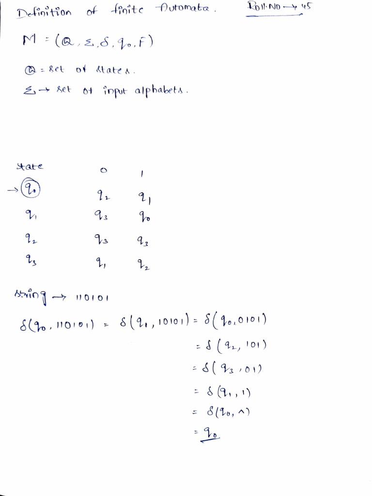Automata Notes | PDF