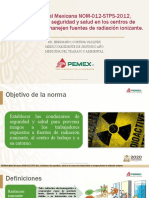 NORMA Oficial Mexicana NOM-012-STPS-2012, Condiciones de Seguridad