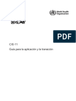 CIE 11 Guía para La Aplicación y La Transición