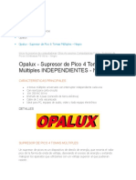 Opalux - Supresor de Pico 4 Tomas Múltiples 14-560BK - Negro - LINIO