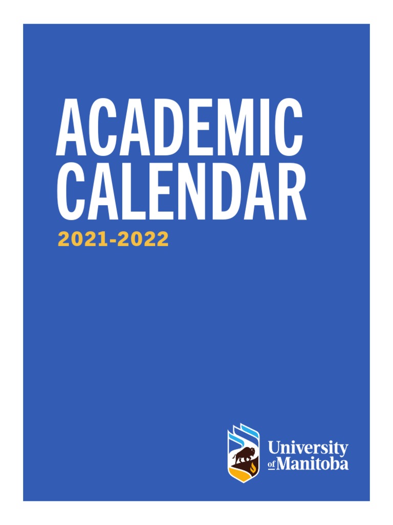University of Manitoba Calendar 2021 2022 PDF Bachelor's Degree