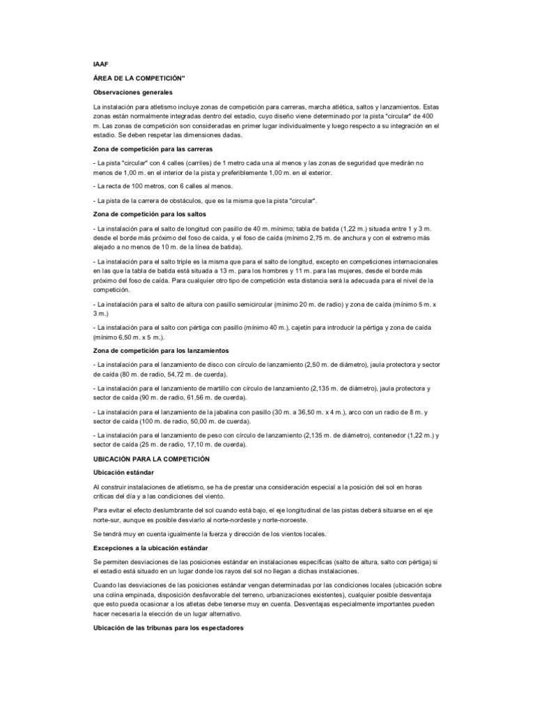 Átletismo | PDF | Deporte del atletismo | Juegos de habilidad física