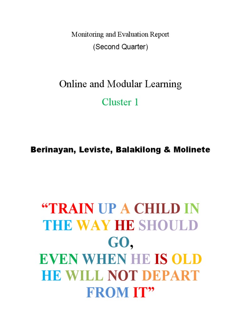 2nd Monitoring and Evaluation Report | PDF