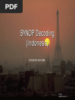 Wmo Synop Codes | PDF | Cloud | Fog