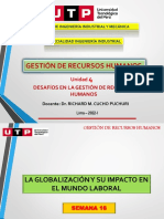 GESTION RECURSOS HUMANOS - Semana 16 - 4ta Unidad