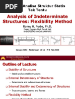 Indeterminate Structures Flexibility Method