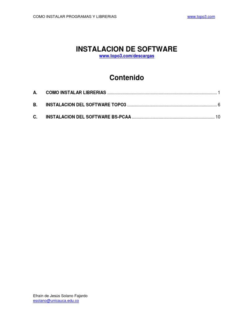 Como Instalar Programas y Librerias 2020 | PDF | Archivo de computadora ...