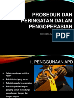 Prosedur Dan Peringatan Dalam Pengoperasian