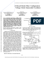 Four OTA-Based Mixed-Mode Filter Configuration and Quadrature Voltage Mode Sinusoidal Oscillator Compressed