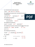 7 Question Bank5 - Exponents Answer Key-2021-22