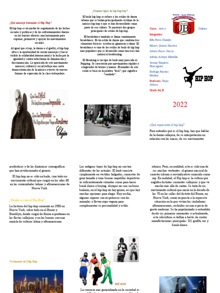Mensajes y Orígenes del Hip Hop | PDF | Música hip-hop | Bailes