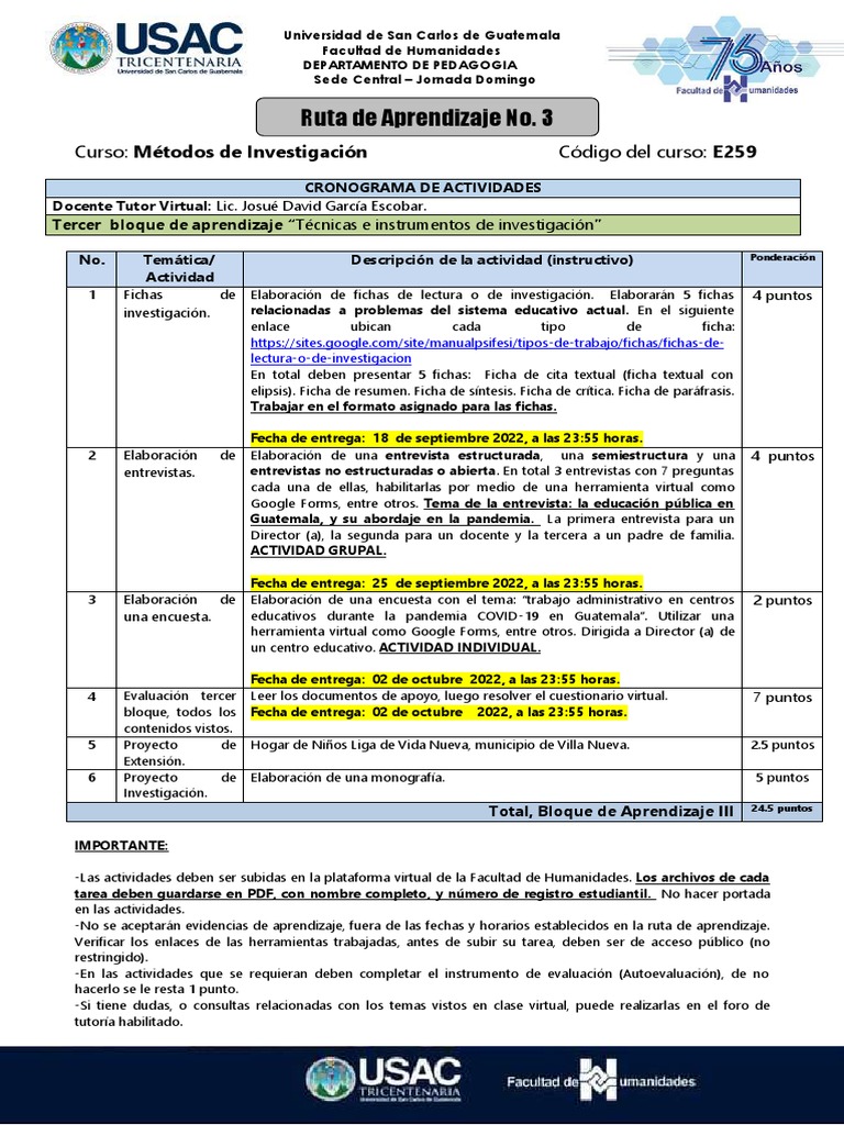 Ruta de Aprendizaje 3 | PDF | Cognición | Aprendizaje